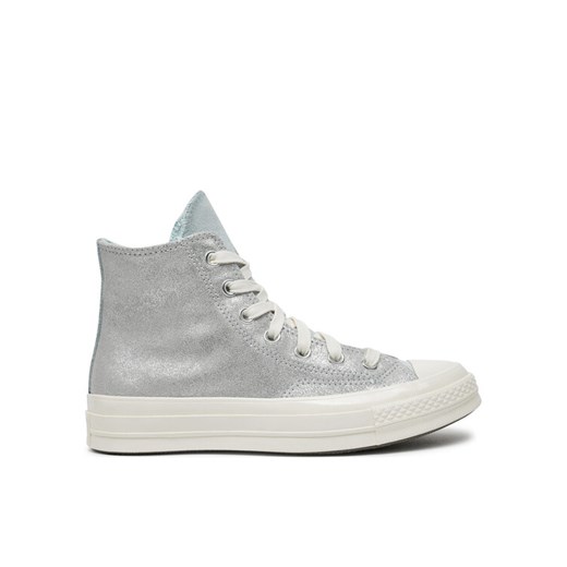 Converse Trampki Chuck 70 Suede Shimmer A08224C Szary ze sklepu MODIVO w kategorii Trampki damskie - zdjęcie 182627961