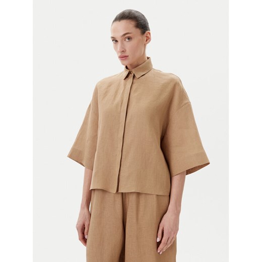 Max Mara Koszula Mirano 2516111028 Beżowy Relaxed Fit ze sklepu MODIVO w kategorii Koszule damskie - zdjęcie 182627970