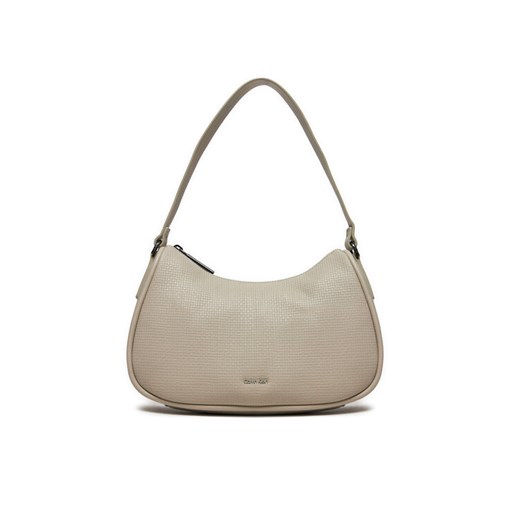 Calvin Klein Torebka Ck Refine Shoulder Bag Braid K60K612132 Szary ze sklepu MODIVO w kategorii Torebki hobo - zdjęcie 182628024