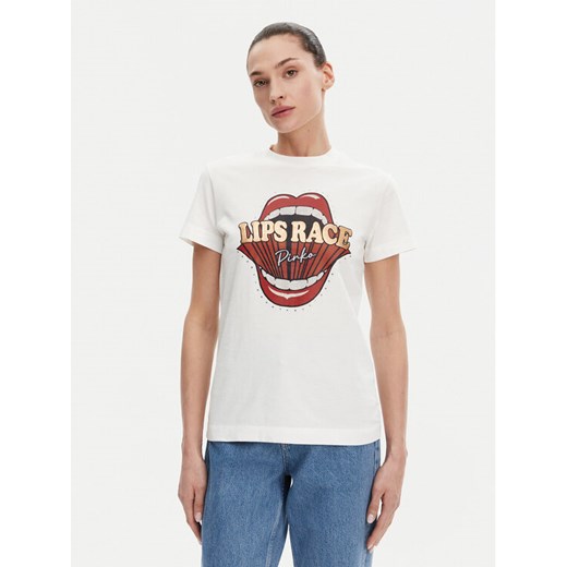 PINKO T-Shirt Trapani 105050 A2D8 Biały Regular Fit ze sklepu MODIVO w kategorii Bluzki damskie - zdjęcie 182628082