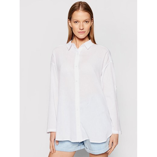 Seafolly Koszula Classic 54027-TO Biały Regular Fit ze sklepu MODIVO w kategorii Koszule damskie - zdjęcie 182628181