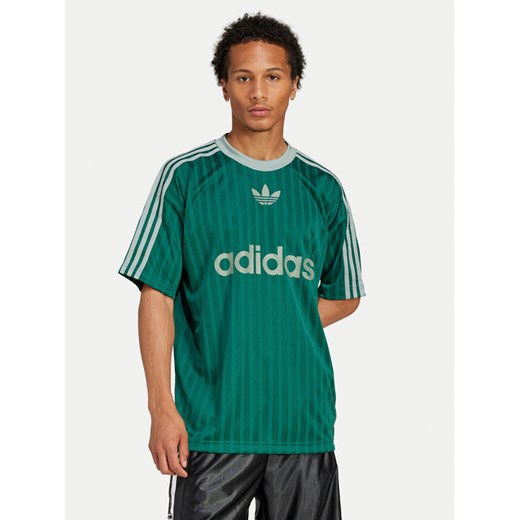 adidas T-Shirt adicolor JP1028 Zielony Loose Fit M MODIVO
