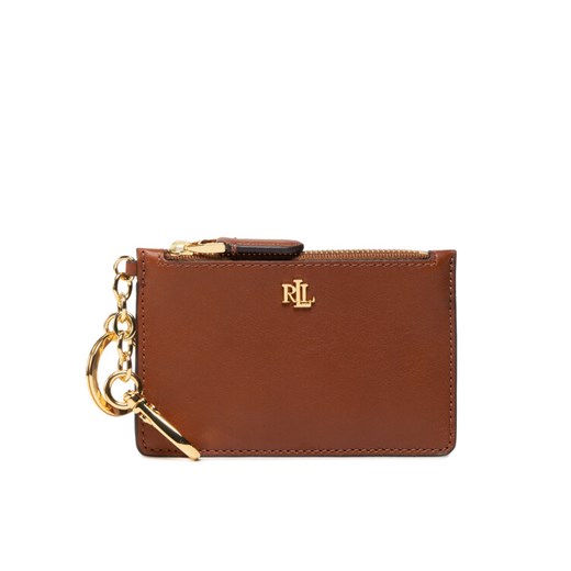 Lauren Ralph Lauren Etui na karty kredytowe Zip Card Cas 432876731001 Brązowy 00 MODIVO