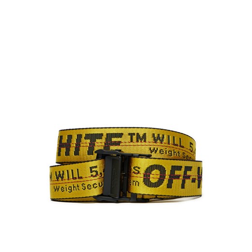Off-White Pasek Męski OMRB012R21FAB0011810 Żółty ze sklepu MODIVO w kategorii Paski męskie - zdjęcie 182628294