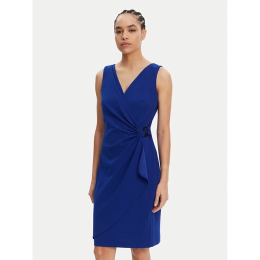 DKNY Sukienka koktajlowa DD5ACH15 Niebieski Slim Fit ze sklepu MODIVO w kategorii Sukienki - zdjęcie 182628311