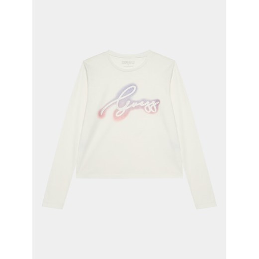 Guess Bluzka J3BI31 I3Z14 Écru Regular Fit ze sklepu MODIVO w kategorii Bluzki dziewczęce - zdjęcie 182628322