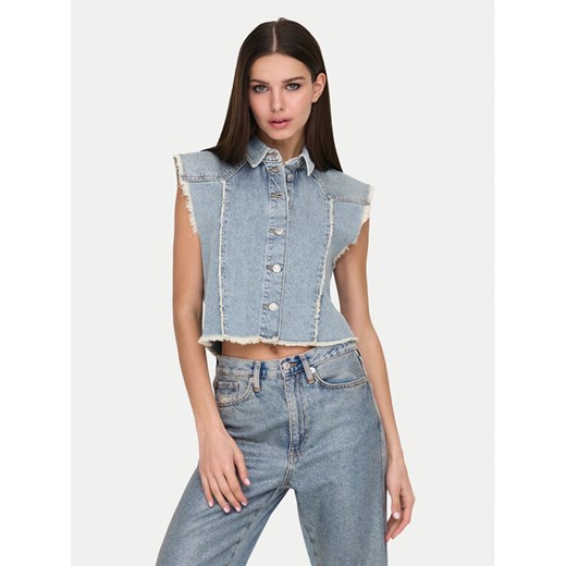 ONLY Kamizelka Hollywood 15341021 Niebieski Regular Fit ze sklepu MODIVO w kategorii Kamizelki damskie - zdjęcie 182628511