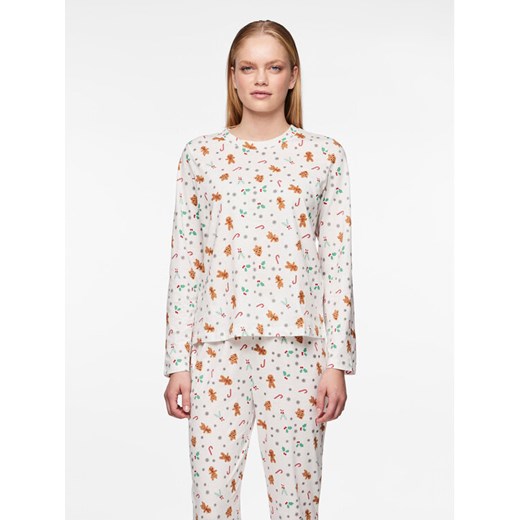 Pieces Piżama 17147221 Biały Regular Fit ze sklepu MODIVO w kategorii Piżamy damskie - zdjęcie 182628513