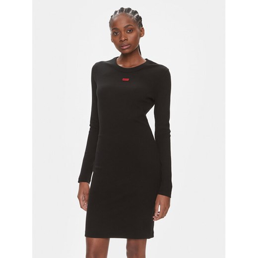 Hugo Sukienka codzienna Nemalia 50508635 Czarny Slim Fit ze sklepu MODIVO w kategorii Sukienki - zdjęcie 182628553