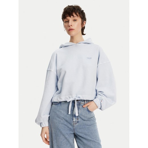 Tommy Jeans Bluza DW0DW20314 Niebieski Relaxed Fit ze sklepu MODIVO w kategorii Bluzy damskie - zdjęcie 182628603