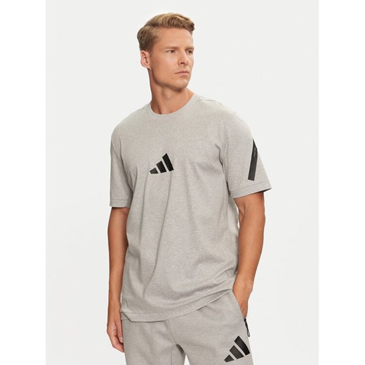 adidas T-Shirt Z.N.E. JF2457 Szary Regular Fit ze sklepu MODIVO w kategorii T-shirty męskie - zdjęcie 182628610