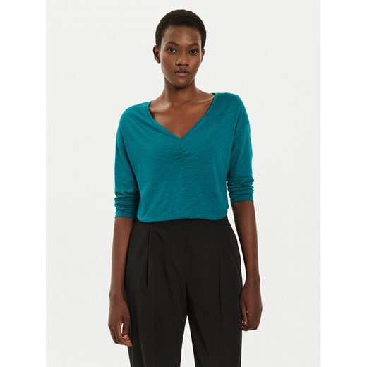 Sisley Bluzka 3TNHL400T Turkusowy Regular Fit ze sklepu MODIVO w kategorii Bluzki damskie - zdjęcie 182628634