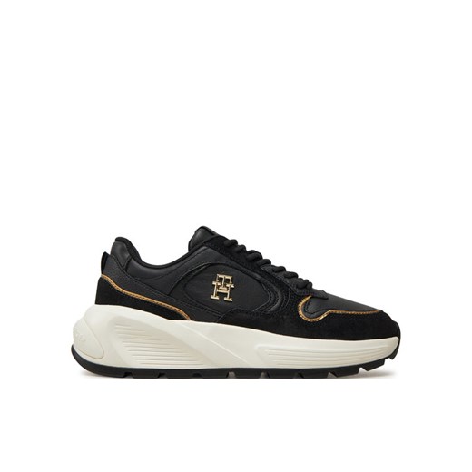Tommy Hilfiger Sneakersy Chunky Fashion Runner FW0FW08129 Czarny ze sklepu MODIVO w kategorii Buty sportowe damskie - zdjęcie 182628724