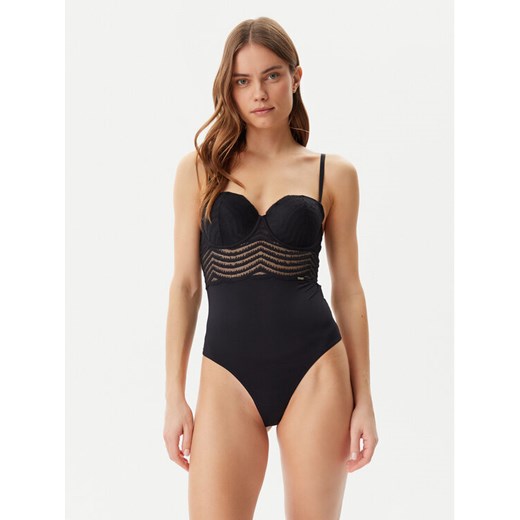 BOSS Body 50535147 Czarny ze sklepu MODIVO w kategorii Body damskie - zdjęcie 182628742