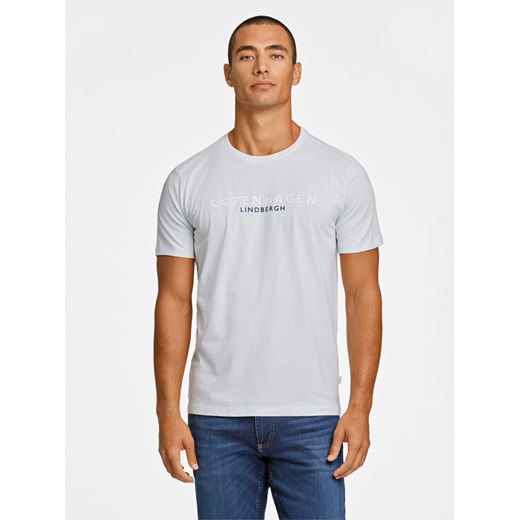 Lindbergh T-Shirt 30-400200 Błękitny Relaxed Fit M MODIVO