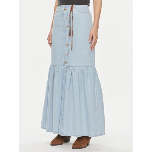 ViCOLO Spódnica jeansowa DB5089 Niebieski Regular Fit ze sklepu MODIVO w kategorii Spódnice - zdjęcie 182628784