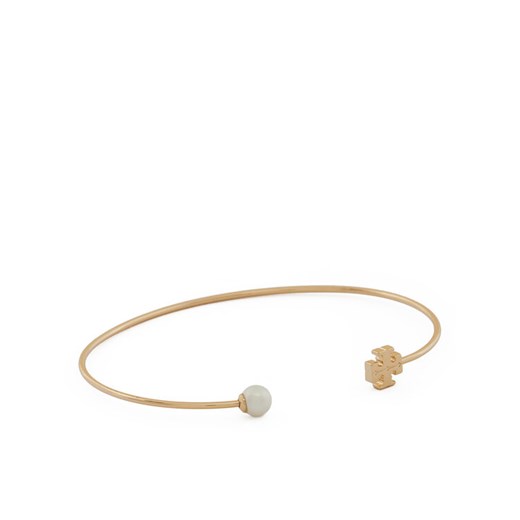 Tory Burch Bransoletka Kira Pearl Cuff 157968 Złoty ze sklepu MODIVO w kategorii Bransoletki - zdjęcie 182628801