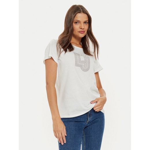 Liu Jo T-Shirt TF4209 J6040 Biały Regular Fit ze sklepu MODIVO w kategorii Bluzki damskie - zdjęcie 182628851
