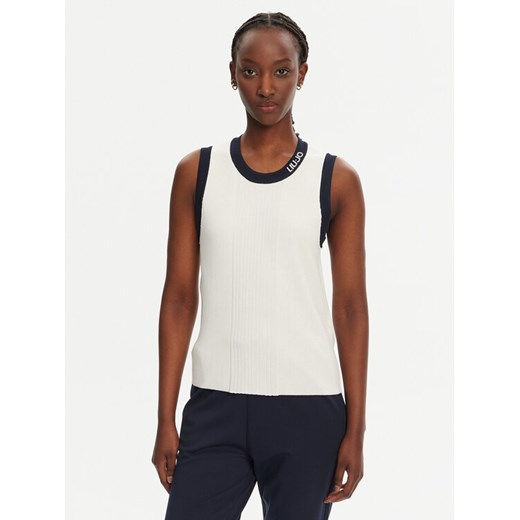 Liu Jo Sport Sweter TA5092 MS022 Biały Regular Fit ze sklepu MODIVO w kategorii Swetry damskie - zdjęcie 182628893