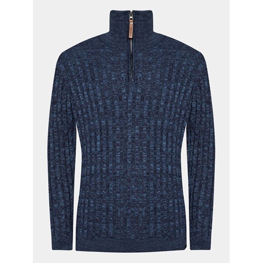 INDICODE Sweter Rufus 35-026 Granatowy Regular Fit ze sklepu MODIVO w kategorii Swetry męskie - zdjęcie 182628922