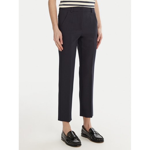 Weekend Max Mara Chinosy Rana 2515131031 Granatowy Regular Fit ze sklepu MODIVO w kategorii Spodnie damskie - zdjęcie 182628972