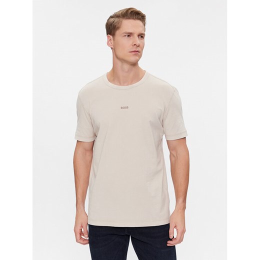 Boss T-Shirt Tokks 50502173 Beżowy Regular Fit ze sklepu MODIVO w kategorii T-shirty męskie - zdjęcie 182628994