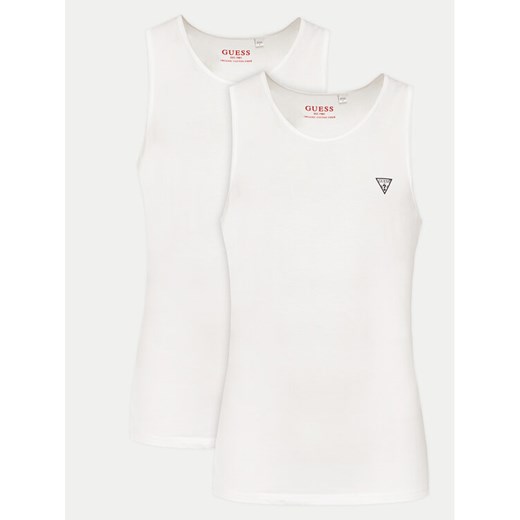 Guess Komplet 2 tank topów U97G15 KCD31 Biały Regular Fit ze sklepu MODIVO w kategorii T-shirty męskie - zdjęcie 182629013