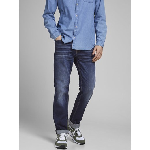 Jack&Jones Jeansy Clark 12177444 Granatowy Regular Fit ze sklepu MODIVO w kategorii Jeansy męskie - zdjęcie 182629050