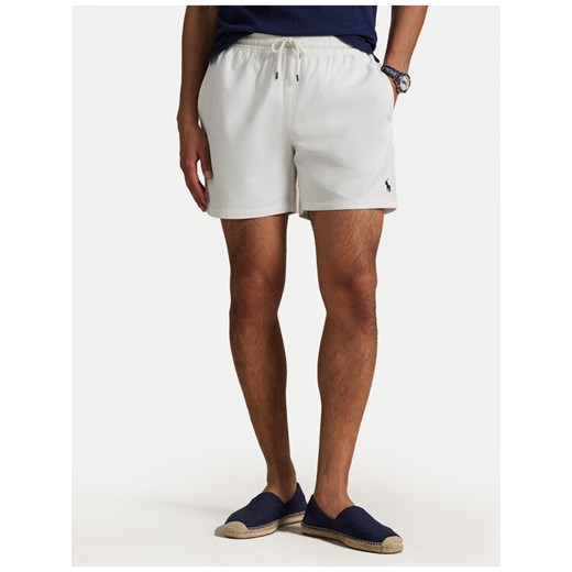 Polo Ralph Lauren Szorty kąpielowe 710957782014 Biały Classic Fit ze sklepu MODIVO w kategorii Kąpielówki - zdjęcie 182629090