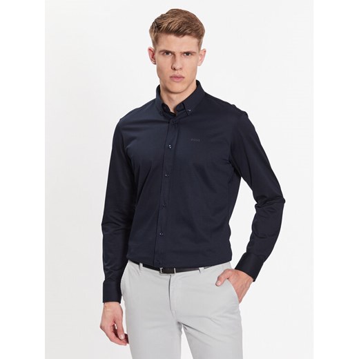 Boss Koszula 50469378 Granatowy Regular Fit ze sklepu MODIVO w kategorii Koszule męskie - zdjęcie 182629123