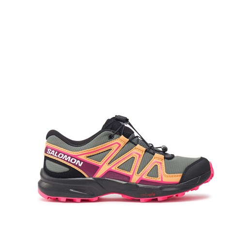 Salomon Trekkingi Speedcross L47561400 Szary ze sklepu MODIVO w kategorii Buty trekkingowe dziecięce - zdjęcie 182629191