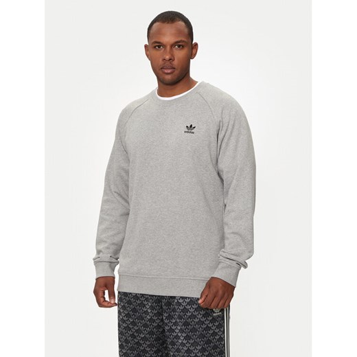 adidas Bluza Trefoil Essentials IX7677 Szary Regular Fit ze sklepu MODIVO w kategorii Bluzy męskie - zdjęcie 182629253
