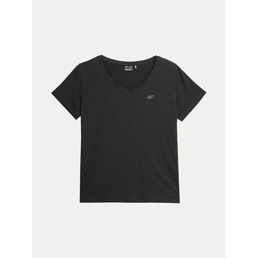 4F T-Shirt 4FWSS24TTSHF1162 Czarny Regular Fit ze sklepu MODIVO w kategorii Bluzki damskie - zdjęcie 182629282
