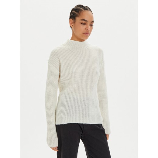 Hugo Sweter 50529354 Écru Relaxed Fit ze sklepu MODIVO w kategorii Swetry damskie - zdjęcie 182629284