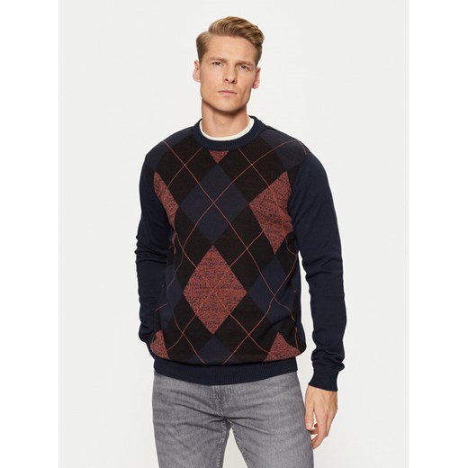 INDICODE Sweter Bagge 35-784 Granatowy Regular Fit ze sklepu MODIVO w kategorii Swetry męskie - zdjęcie 182629300