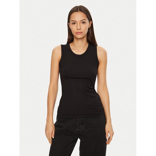 Calvin Klein Top K20K208054 Czarny Slim Fit ze sklepu MODIVO w kategorii Bluzki damskie - zdjęcie 182629404