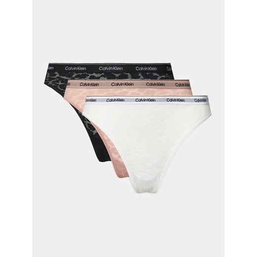 Calvin Klein Underwear Komplet 3 par fig klasycznych 000QD5069E Kolorowy ze sklepu MODIVO w kategorii Majtki damskie - zdjęcie 182629412