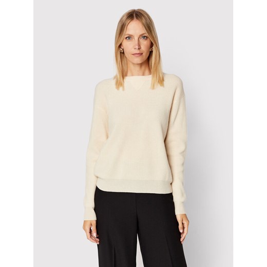 Max Mara Leisure Sweter Mirna 33660326 Beżowy Regular Fit ze sklepu MODIVO w kategorii Swetry damskie - zdjęcie 182629463