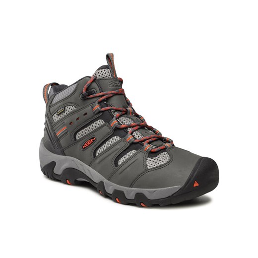 Keen Trekkingi Koven Mid Wp 1023000 Szary ze sklepu MODIVO w kategorii Buty trekkingowe męskie - zdjęcie 182629473