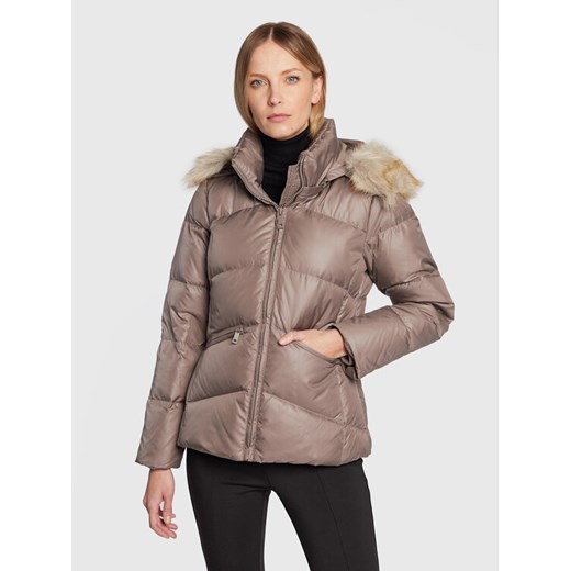 Calvin Klein Kurtka puchowa Essential K20K204952 Beżowy Regular Fit ze sklepu MODIVO w kategorii Kurtki damskie - zdjęcie 182629501