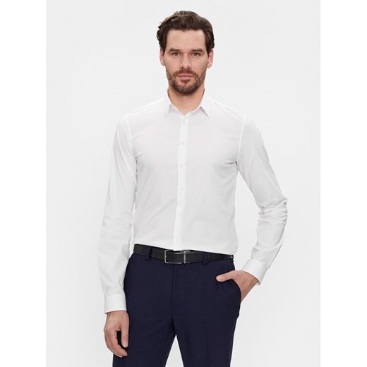 Calvin Klein Koszula K10K112743 Biały Extra Slim Fit ze sklepu MODIVO w kategorii Koszule męskie - zdjęcie 182629570