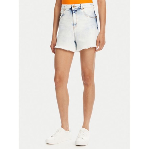 Versace Jeans Couture Szorty jeansowe 78HAD51R Niebieski Straight Fit ze sklepu MODIVO w kategorii Szorty - zdjęcie 182629610