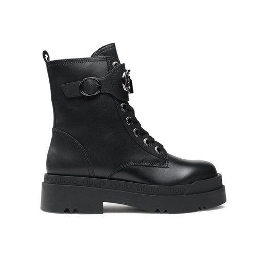 Liu Jo Trapery Love 40 SF3037 P0102 Czarny ze sklepu MODIVO w kategorii Workery damskie - zdjęcie 182629613