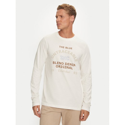 Blend Longsleeve Tee 20717833 Écru Regular Fit ze sklepu MODIVO w kategorii T-shirty męskie - zdjęcie 182629614