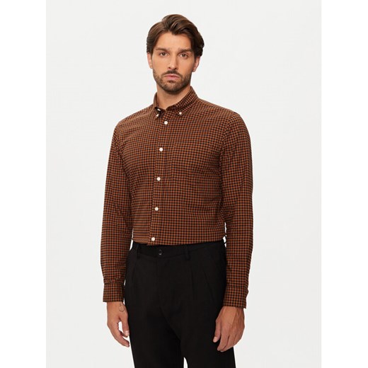 Jack&Jones Koszula Brook 12192150 Brązowy Slim Fit ze sklepu MODIVO w kategorii Koszule męskie - zdjęcie 182629640