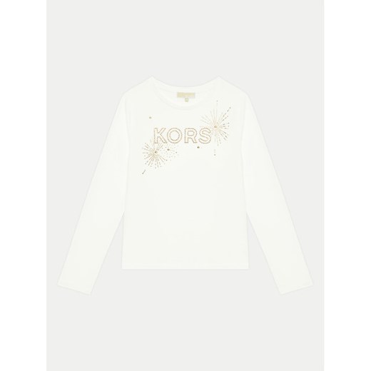 MICHAEL KORS KIDS Bluzka R30142 M Biały Regular Fit ze sklepu MODIVO w kategorii Bluzki dziewczęce - zdjęcie 182629650