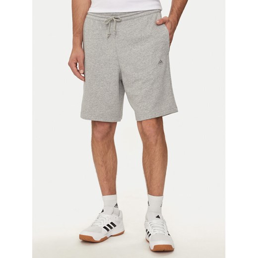 adidas Szorty sportowe ALL SZN French Terry Shorts IC9816 Szary Regular Fit XXL MODIVO
