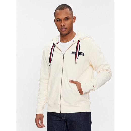 Tommy Hilfiger Bluza Global Stripe MW0MW33658 Beżowy Regular Fit Tommy Hilfiger XXL MODIVO
