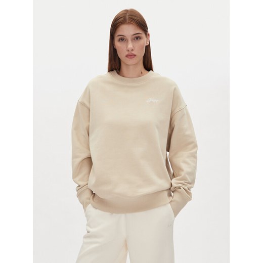 BOSS Bluza 50540266 Beżowy Regular Fit ze sklepu MODIVO w kategorii Bluzy damskie - zdjęcie 182629694