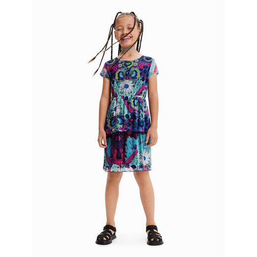 Desigual Sukienka codzienna 23SGVK19 Niebieski Regular Fit ze sklepu MODIVO w kategorii Sukienki dziewczęce - zdjęcie 182629700